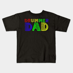 Drummer dad. Drums instrument Kids T-Shirt